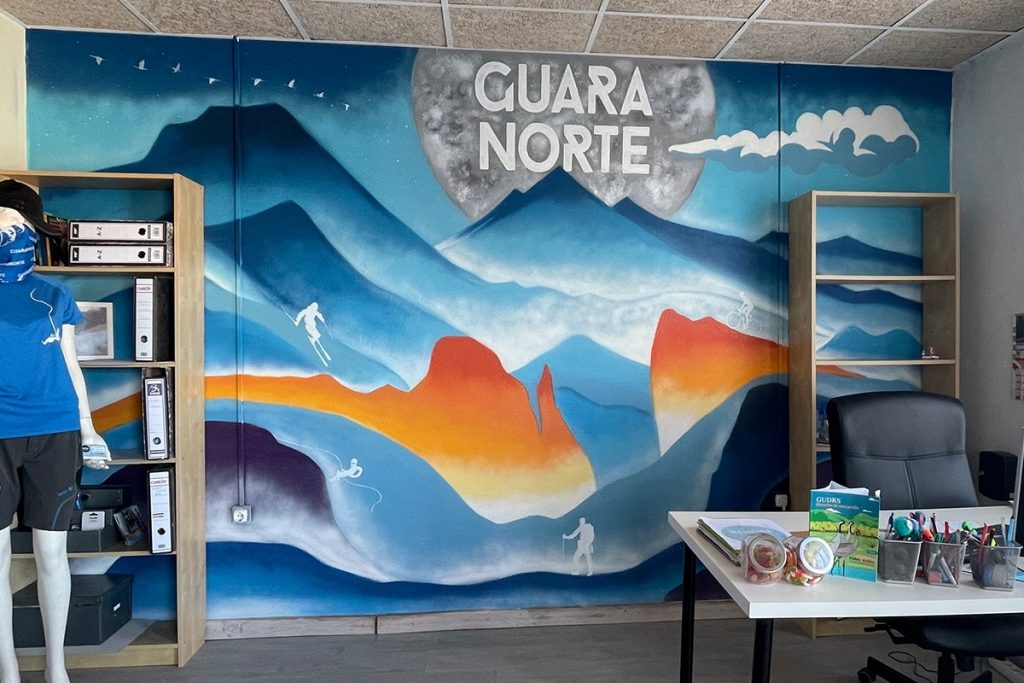 Mural o Graffiti en Guara Norte Huesca Aragon