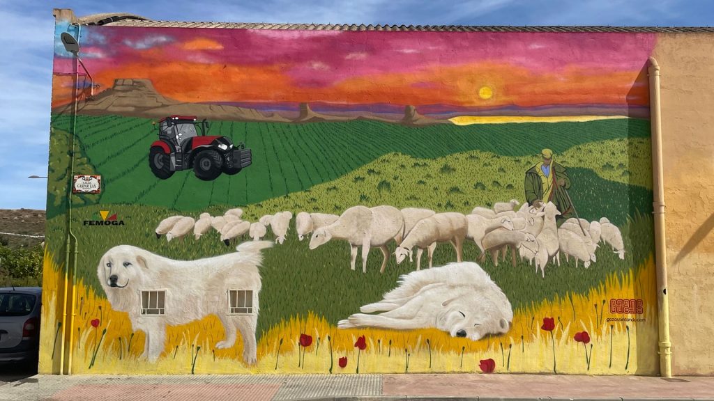 mural art FEMOGA Monegros Huesca